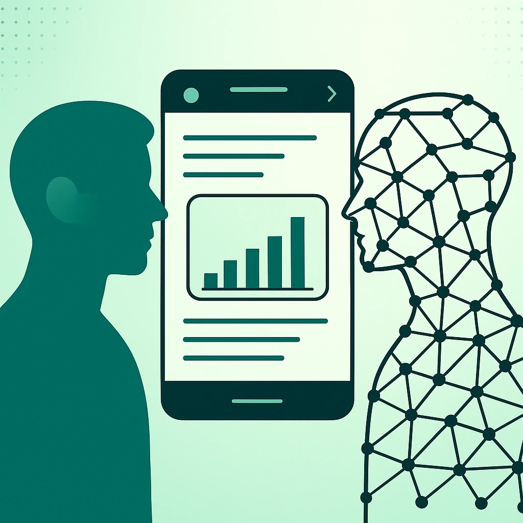 Imagenes que representan a un usuario real y uno digital o dicho de otra forma: sintético